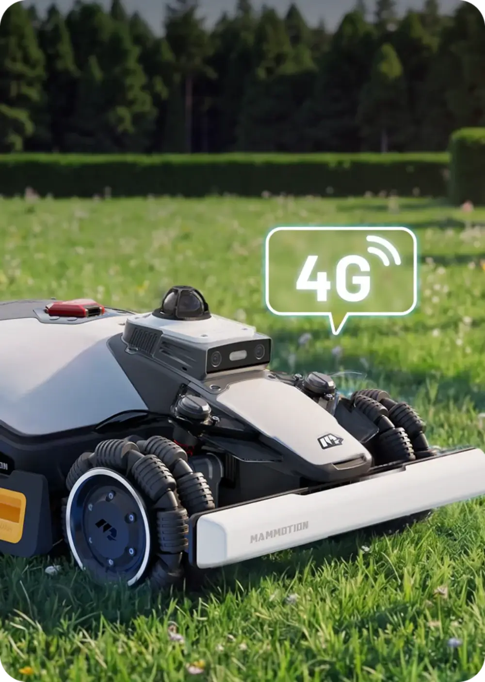 Moduł 4G w Mammotion Luba mini 2 AWD 1500 Wbudowany moduł 4G z 3 letnią transmisją danych Mammotion Luba mini 2 AWD 1500